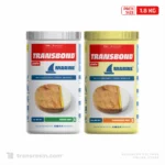 Transbond Marine Multisubstrate Epoxy Adhesive kit, 1kg Resin Part A and 800g Hardener Part B containers. Transbond Marine Multisubstrate Epoxy Adhesive suitable for bonding wood, metal, stone, concrete, and ceramic. Transbond Marine Epoxy Adhesive specs: 60 min setting time, 100:80 mixing ratio, gel viscosity, high bond strength. Transbond Marine Epoxy Adhesive: 30 min pot-life, 100:80 mix ratio, 300 min cure. Pack sizes: 450g, 1.8kg, 9kg. Transbond Marine Epoxy Adhesive demonstrating high-strength metal to stone bonding with thick amber gel. Transbond Marine Epoxy Adhesive used for metal to wood bonding, clamped tightly with amber gel visible. Applying Transbond Marine Epoxy Adhesive with a putty knife for strong wood to wood bonding. Transbond Marine Epoxy Adhesive bonding a ceramic tile to a wood block, showing thick amber gel. Transbond Marine Epoxy Adhesive applied with a putty knife for concrete to stone bonding.